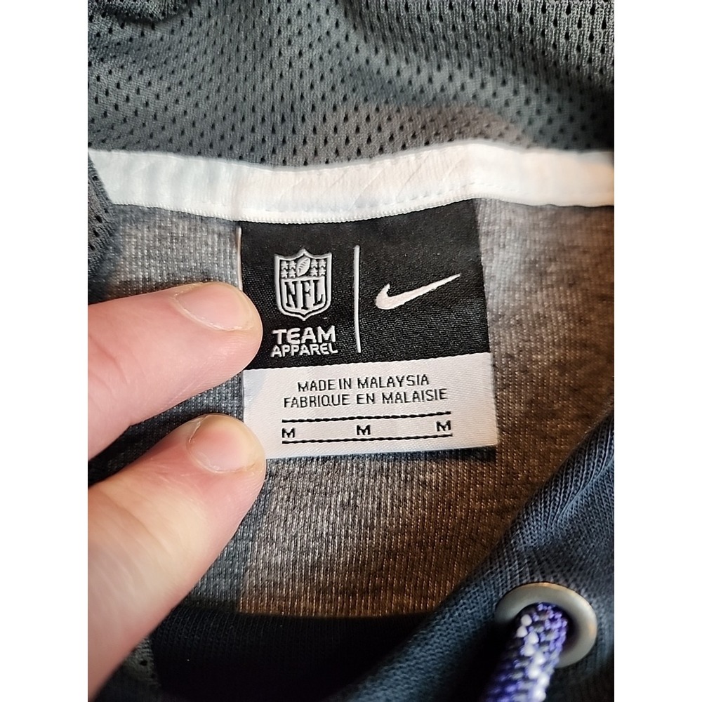 Nike Baltimore Ravens NFL Football Pullover Hoodie Sweatshirt Men's Size M Black - Picture 3 of 10